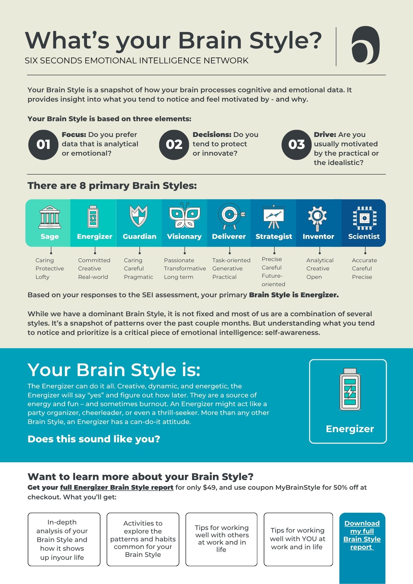 Brain Style eBook - Energizer